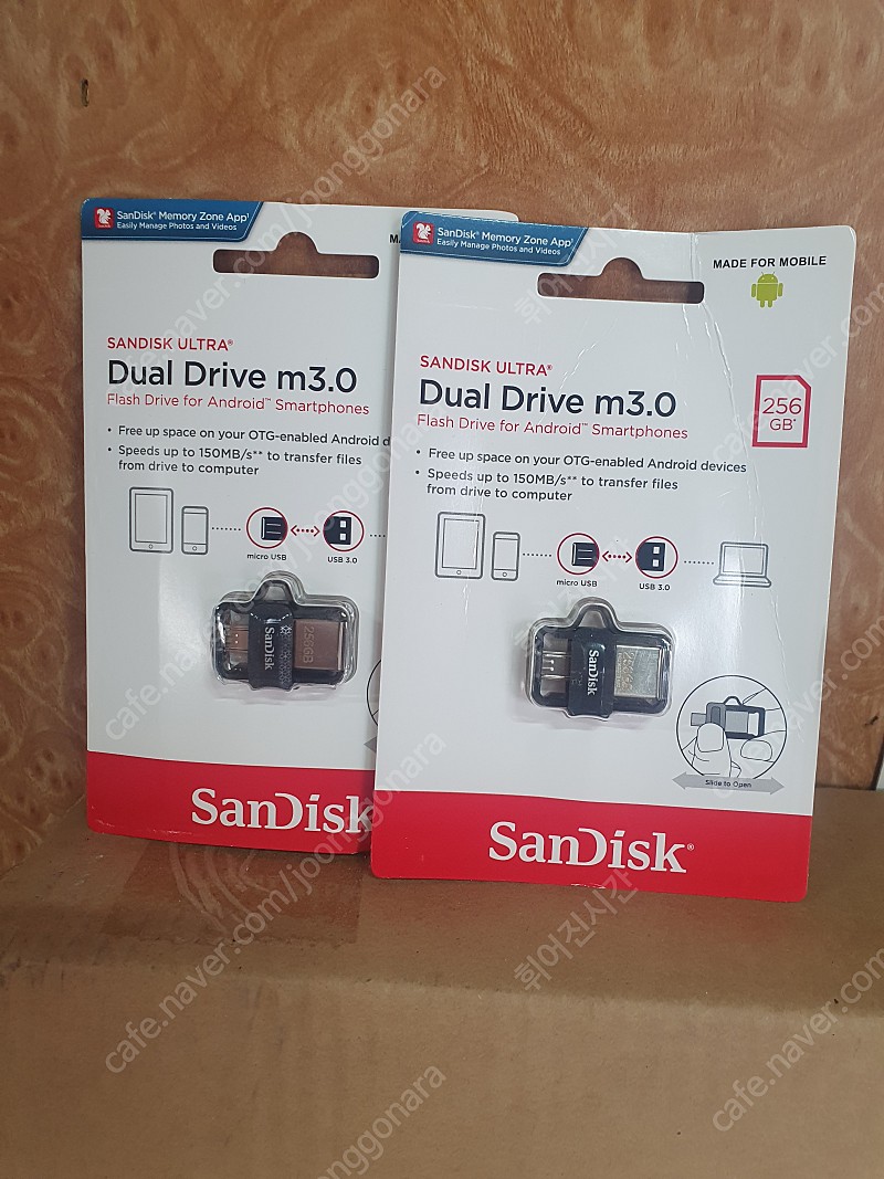 Sandisk ULTRA DUAL DRIVE M3.0 256Gb 미개봉 2개 30,000원