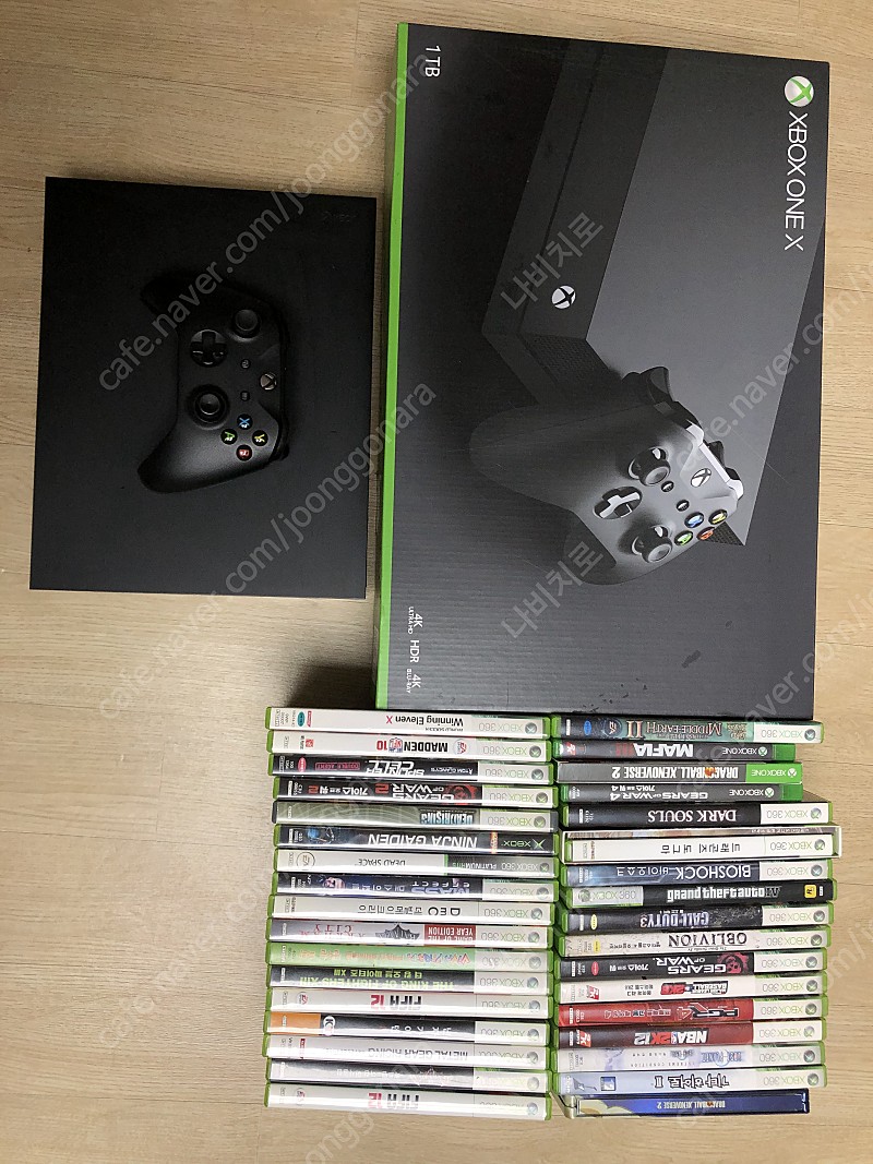 Xbox one X + 게임CD다수