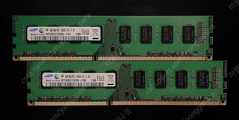 삼성 메모리 DDR3 PC3 4GB 2R*8 10600U 2개 판매합니다.