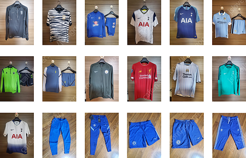 국대, 토트넘, 리버풀, 첼시, 맨시티, 전북현대 유니폼 다수 판매합니다.