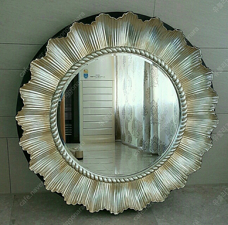 (새상품) 인테리어용 골드 해바라기 벽걸이 거울