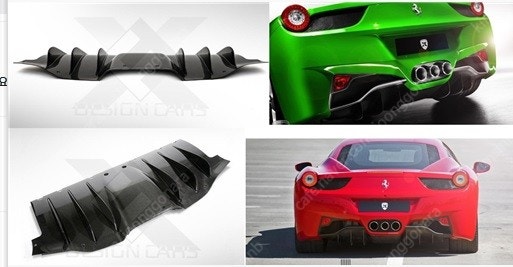 페라리 458이탈리아 디퓨저+뒷범퍼--1
