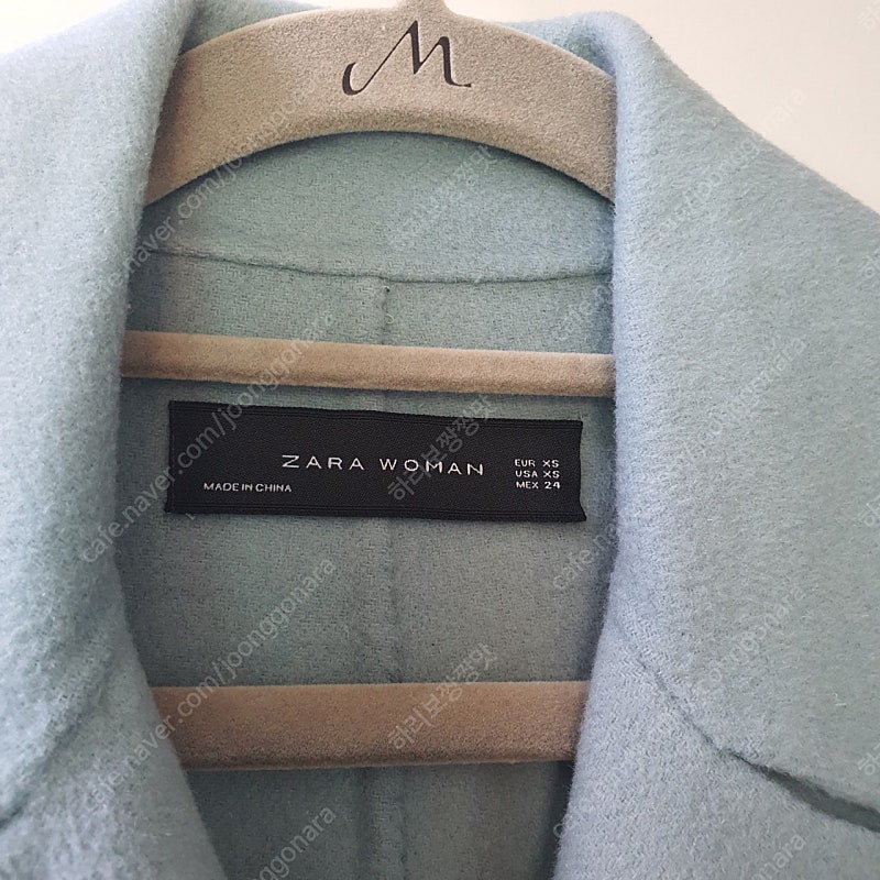 [자라 Zara] 간절기 더블 코트 비스코스 울 코트 ...--3