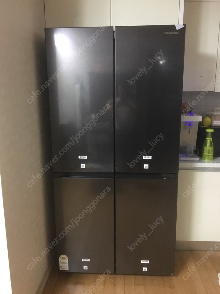 삼성비스포크 냉장고 패널 상하 4장(메탈블랙)