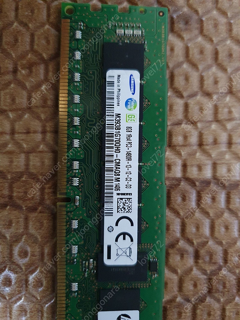 램 ddr3 pc3-14009R 8g 1개팝니다.(서버용)