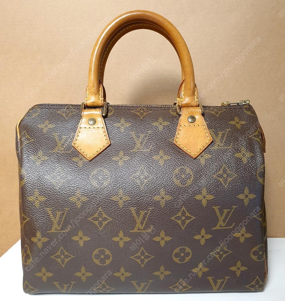 프랑스 루이비통 Louis Vuitton 스피디 여성 토트백 핸드백 작은 가방 25 (정품)