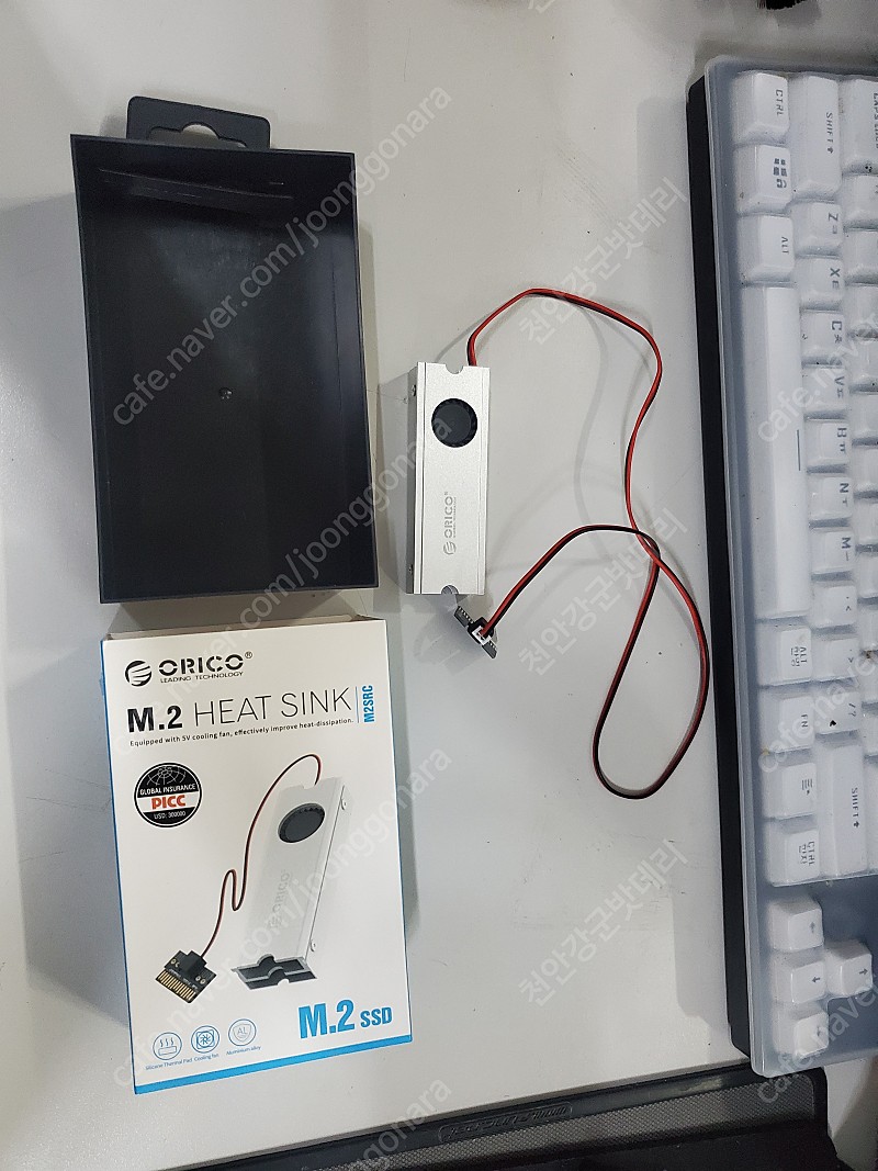 [천안] M.2 SSD 방열판 쿨러 ORICO (오리코) M2SRC 실버 팝니다. [총 4개]