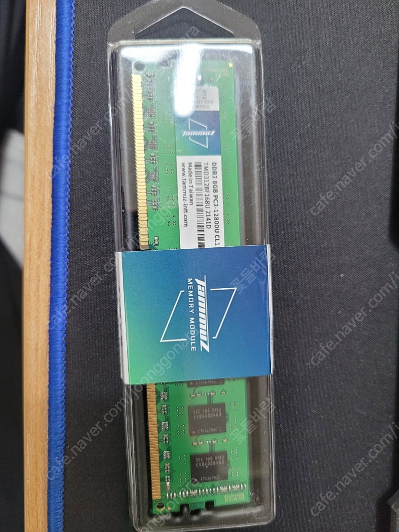 타무즈 ddr3 8g 12800 판매합니다. 미사용 제품 보증 3년 남음, 택배비 포함 개봉 상품