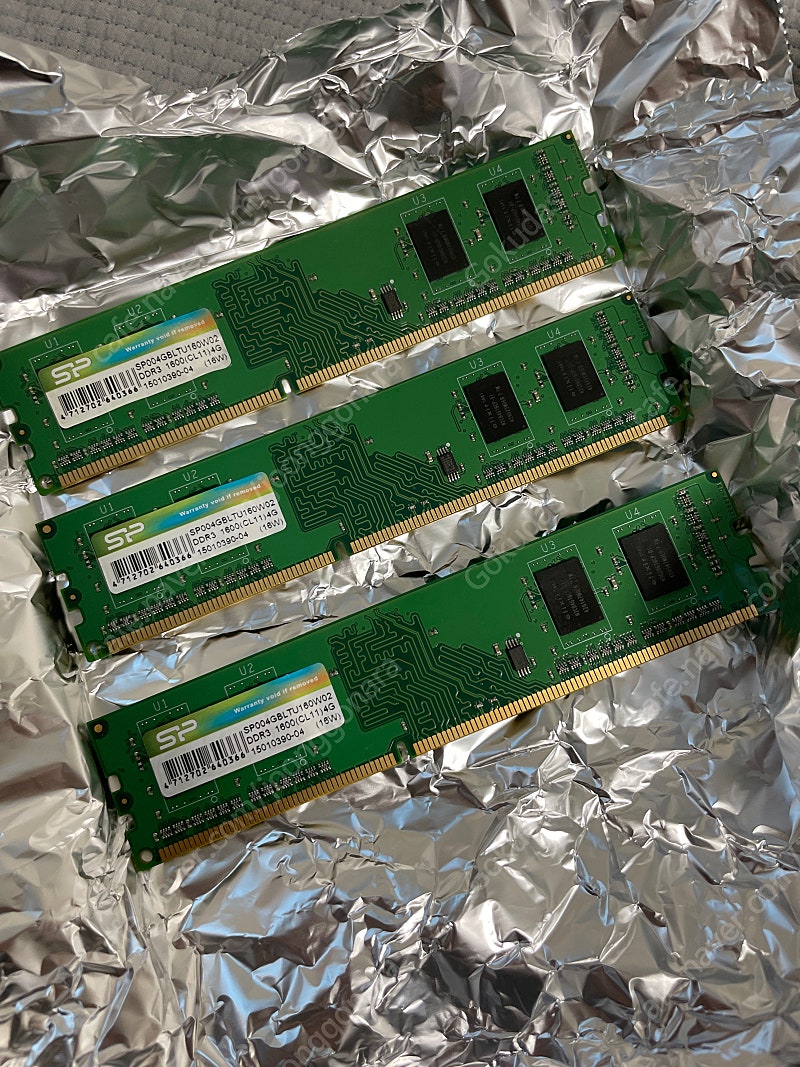 DDR3 램 4GB 3개 판매합니다