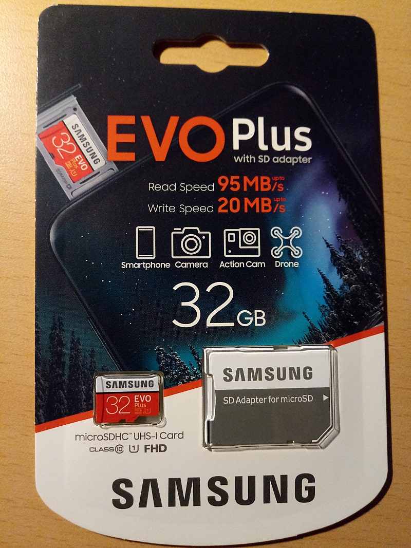 EVO Plus 삼성 SD 메모리카드 32GB