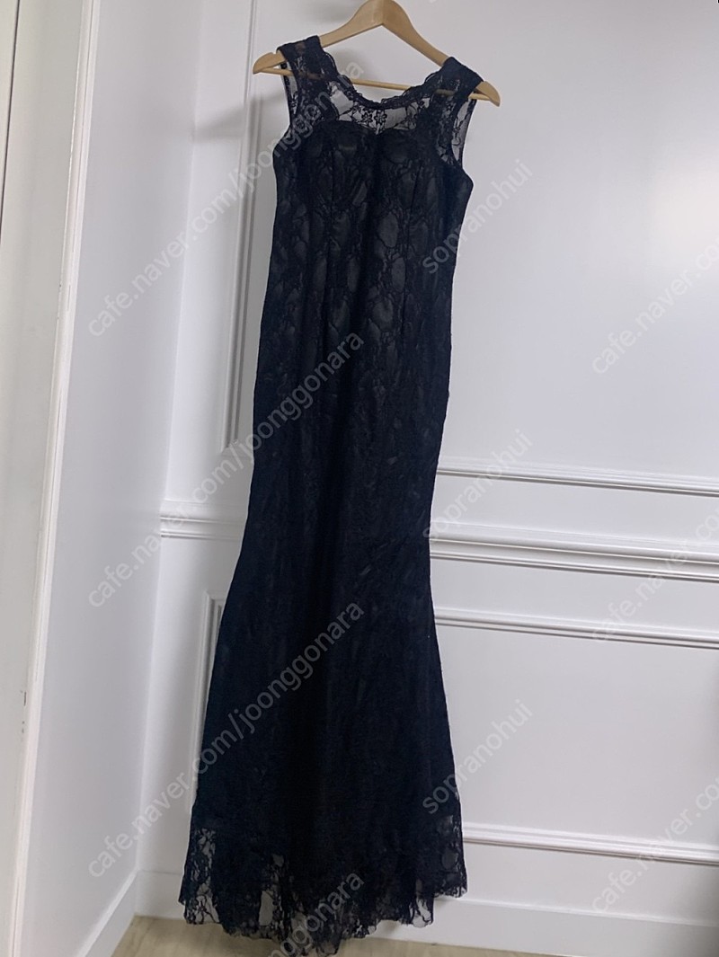[연주회 드레스] 블랙 플라워 레이스 드레스