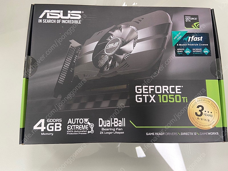 (새상품) 그래픽카드 1050ti 4gb 판매합니다