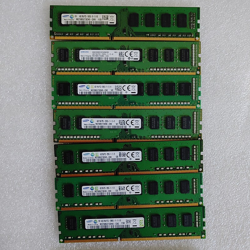 일반 컴퓨터 메모리 삼성 DDR3 SDRAM 4GB 7개 팝니다