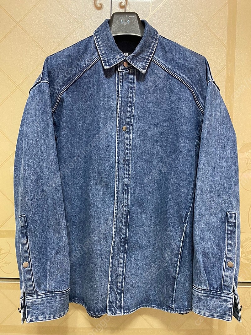 지오송지오 오버핏 블루 다트 포인트 데님셔켓 [100사이즈] 판매
