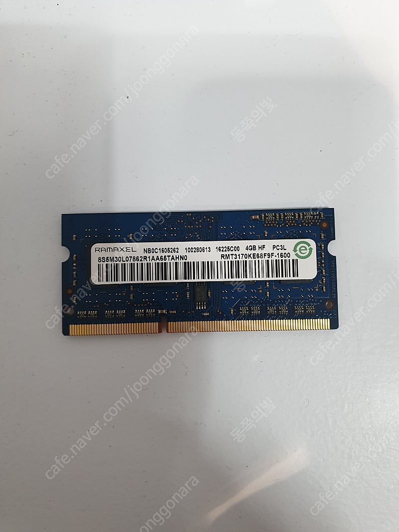 노트북 메모리 ddr3 4G 팝니다.