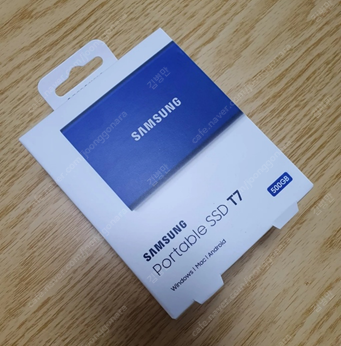 [미개봉] SAMSUNG Portable SSD T7 500GB 팝니다.