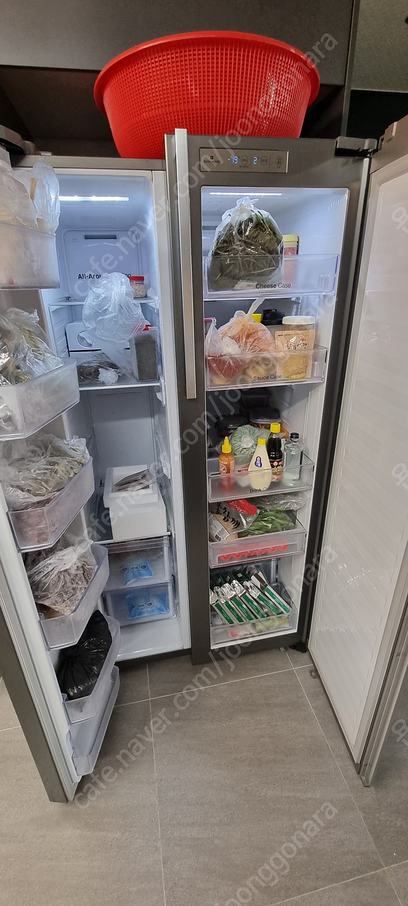삼성 양문형 냉장고 급처