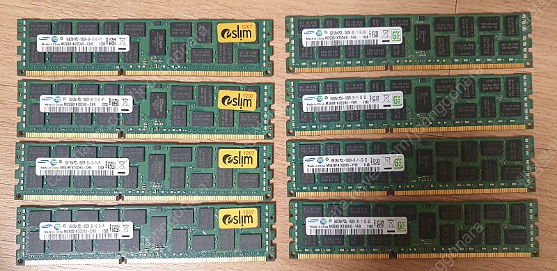 삼성 서버용 메모리 DDR3(PC3-10600) 8G, 4G, 2G 판매-가격내림