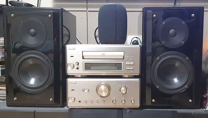 #DENON 데논 북 선반형 2way 스피커 [SC-E757] 페어 출력 확인