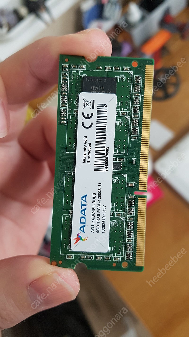 [판매] 노트북 메모리 RAM DDR3 4G PC3L-12800 1.3만원