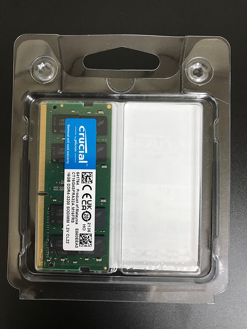 마이크론 노트북 DDR4 3200 16G * 1 (가격조정)