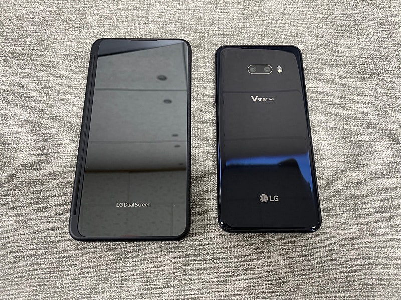 LG V50S 256G 블랙 21년 1월개통 듀얼스크린포함 23만원