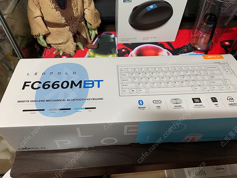 레오폴드 FC660MBT 그레이 블루 영문 청축 기계식 키보드 팝니다.