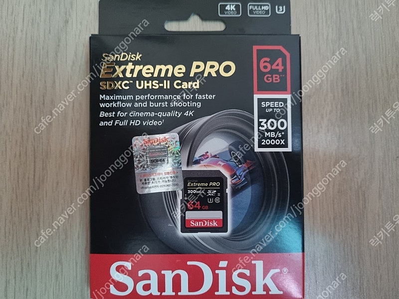 샌디스크 익스트림프로 SDXC UHS-II Card 64GBsSanDisk Extreme PRO 새상품
