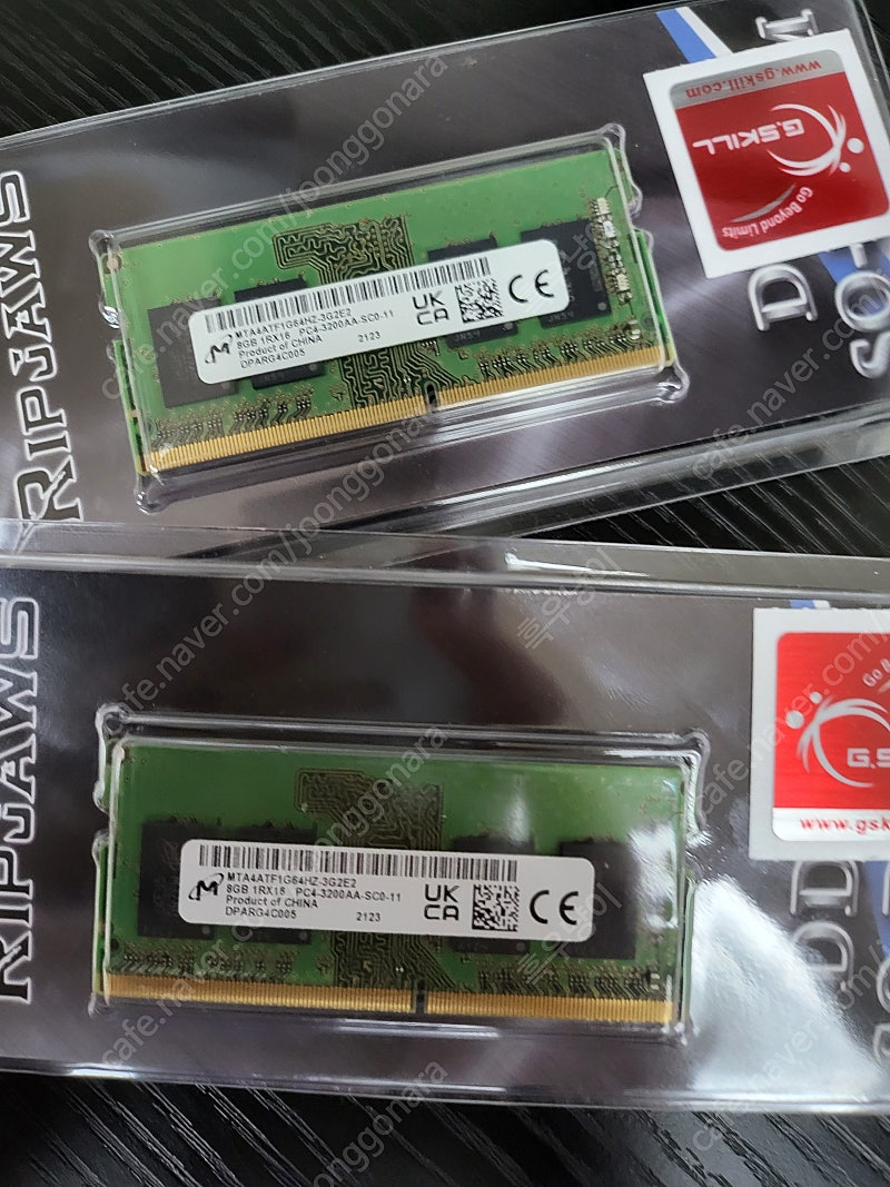 노트북 DDR4 8gb x 2 팝니다