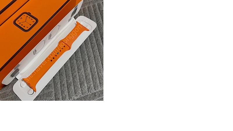 에르메스 스포츠 밴드 오렌지 컬러 45mm M/L 사이즈 (새상품)
