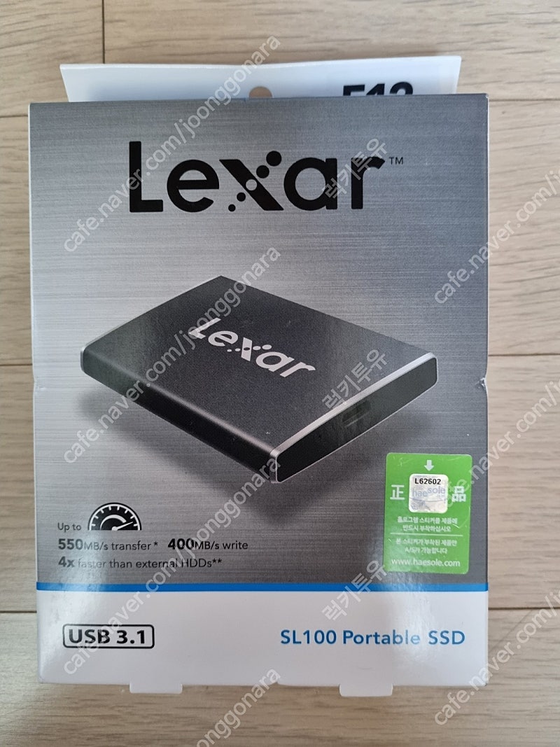 lexar 렉사 SL100 포터블 SSD 512GB 새상품