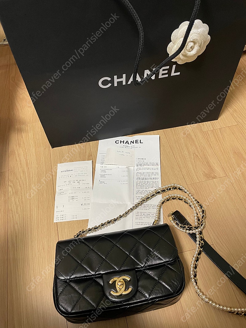 샤넬 시즌백 진주백--2