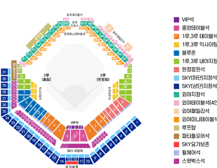 삼성 vs 두산 플레이오프 1차전 원정응원석 티켓 판매