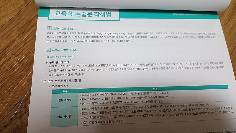 교육학논술이론강의노트ㆍ논술문제집