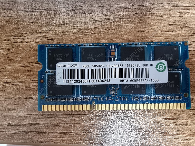 RAMAXEL DDR3 8GB 노트북용 램 판매