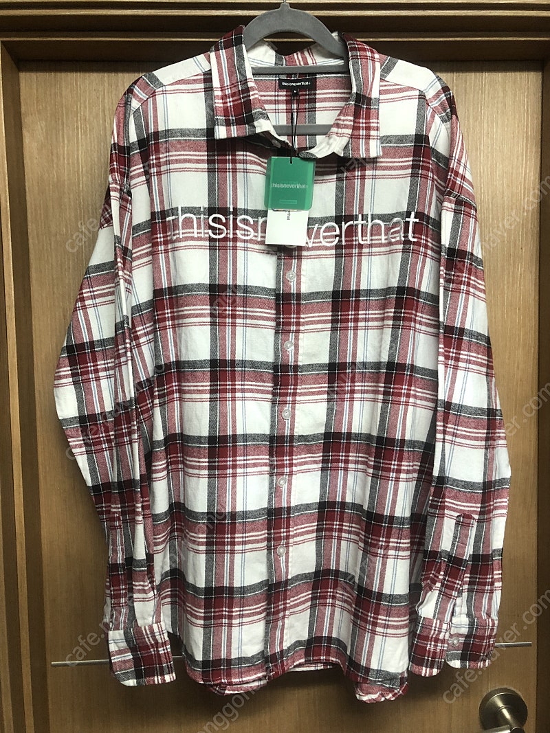 디스이즈네버댓(디네댓) 18fw 로고 플란넬 셔츠 판매