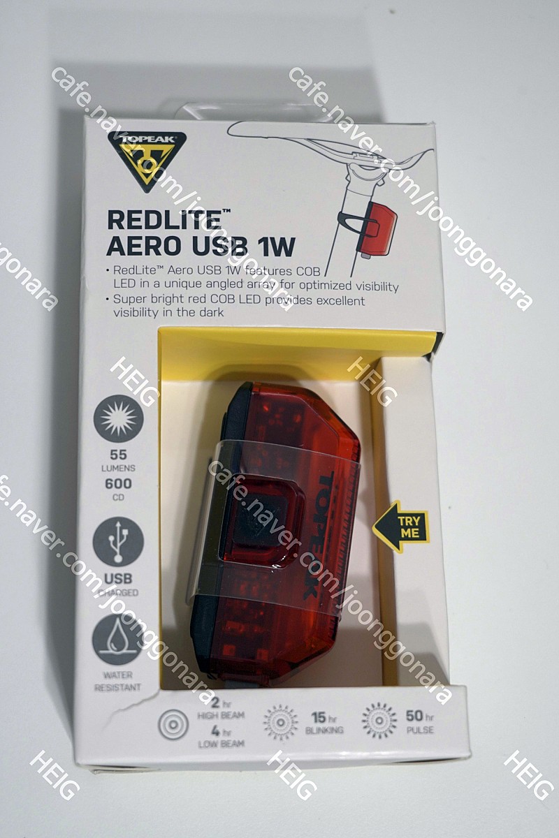 [TOPEAK] 토픽 라이트 REDLITE AERO USB 1W 레드라이트 에어로 USB 1W