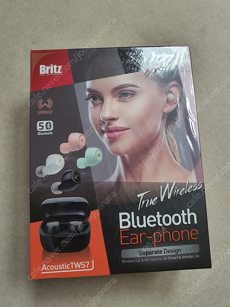 브리츠Acuoustic tws7 블루투스 이어폰 미개봉 새제품 판매