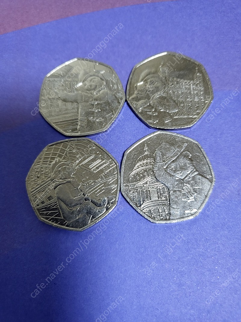 영국 동전 50pence 패딩턴 셜록홈즈 등