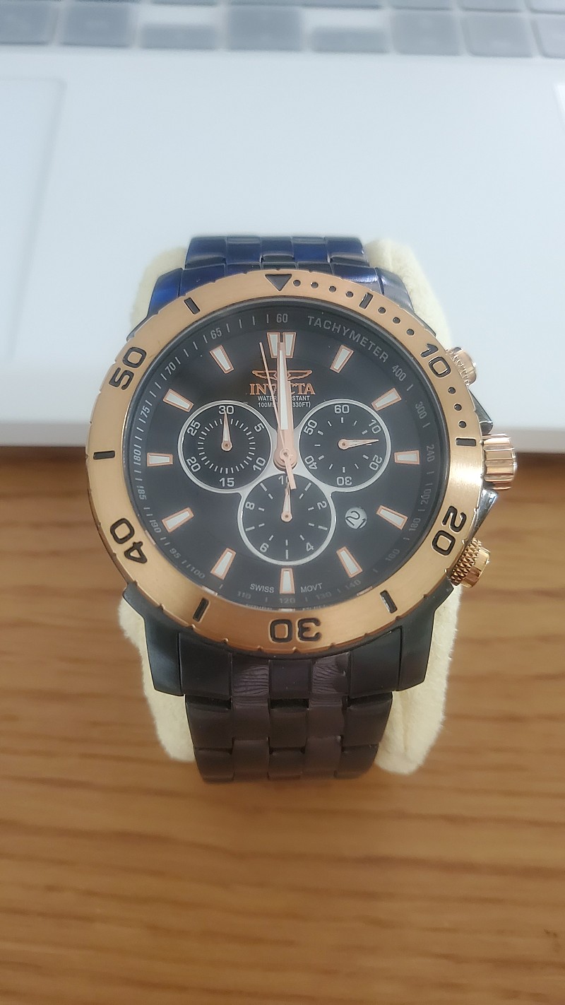 인빅타 스위스 무브먼트 다이버 크로노 메탈시계 시계 판매 Invicta Men s Specialty Pro Diver 6791 Chronograph Black Met