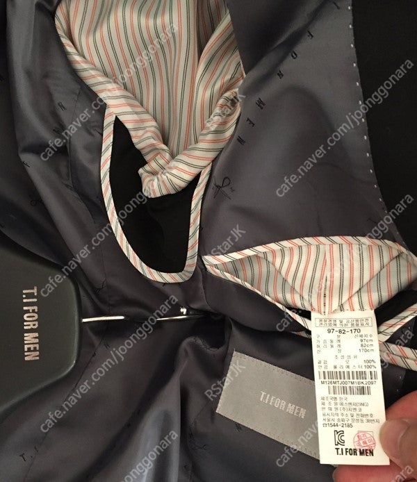 티아이포맨 슈트 (정장세트) 블랙 색상 판매--4