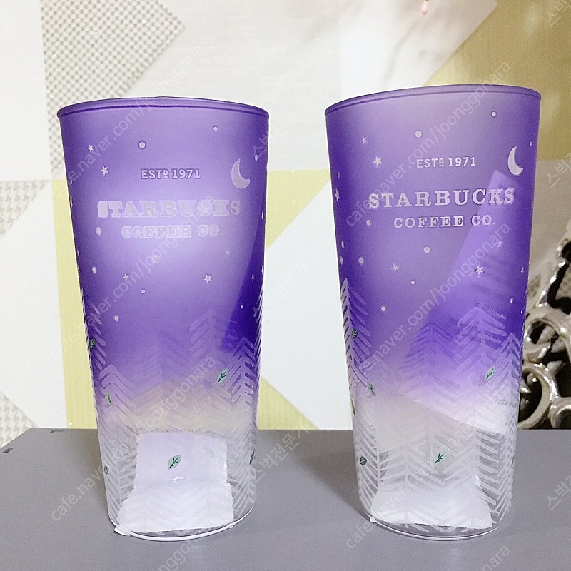 스타벅스 스벅 서머 포레스트 글라스 컵 유리컵 두개 정가판매