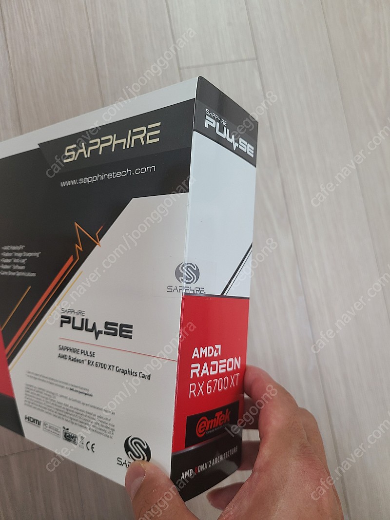 그래픽카드 사파이어 pulse radeon Rx6700 xt 새상품 판매합니다 대구