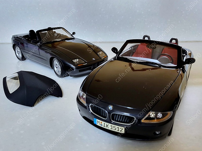 (가격인하) 희귀템 교쇼 bmw z4 초창기 로드스터 시리즈 1:18 블랙(판매완료), 미니챔프 bmw z1 1:18 블랙색상 판매