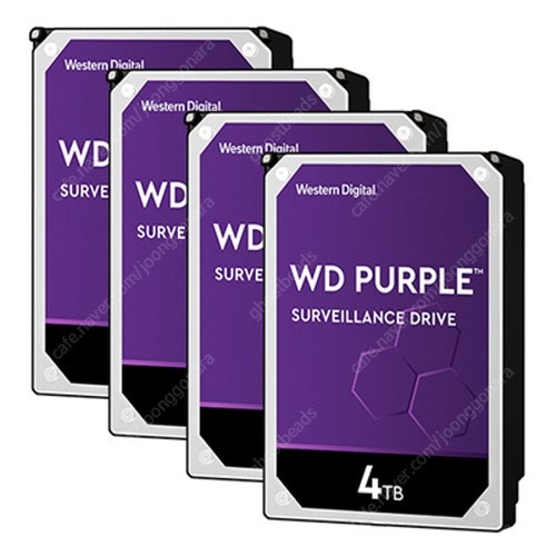 4 x 4TB 웨스턴디지털 하드 디스크 Western Digital WD Purple