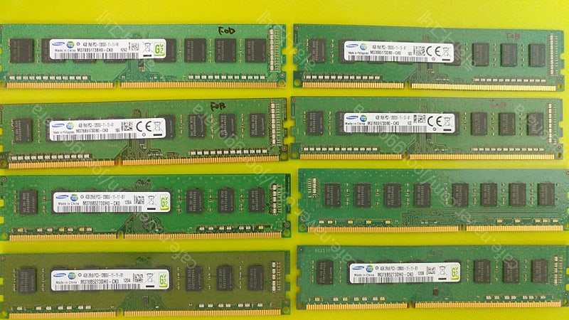 DDR3 4G 12800U 삼성 램을 개당 13,000원에 팝니다.(조건 택포. 총 4개).