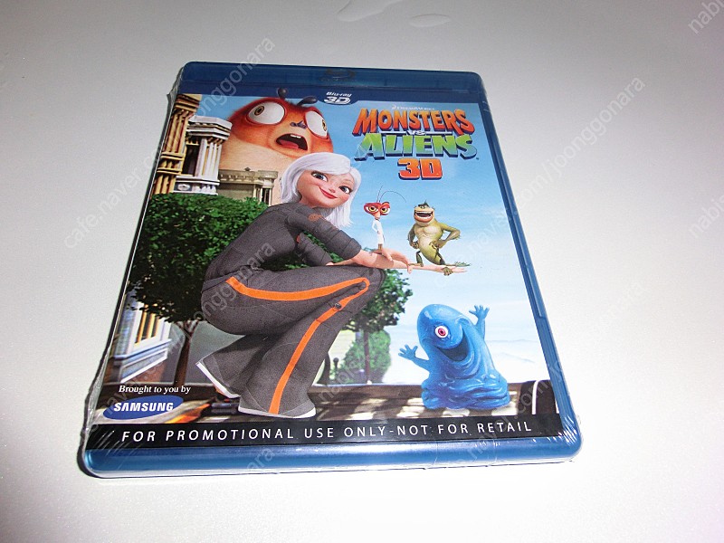 (미개봉)monsters vs aliens blu ray 3d(한글지원) 팝니다