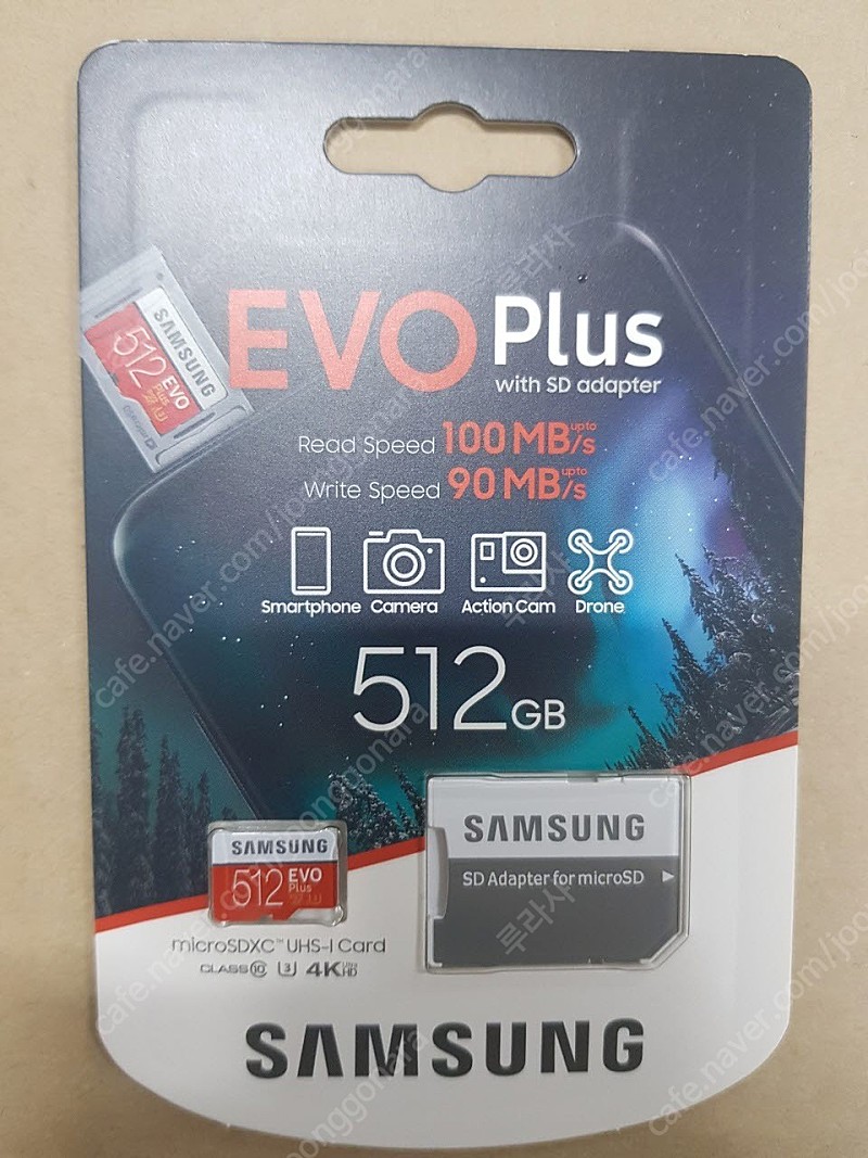 삼성전자 EVO PLUS 마이크로SD 메모리카드 512GB MB-MC512HA/KR (미개봉 새상품 재고처리)