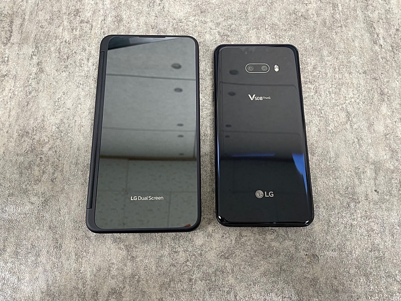 (S급)LG V50S 256G 블랙 20년 7월개통 듀얼스크린포함 25만원 판매