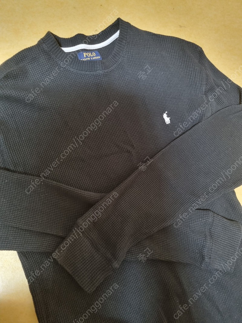 폴로 기본 와플티 와플티셔츠 블랙 화이트 카키 타탄체크 판매(103~105) L XL